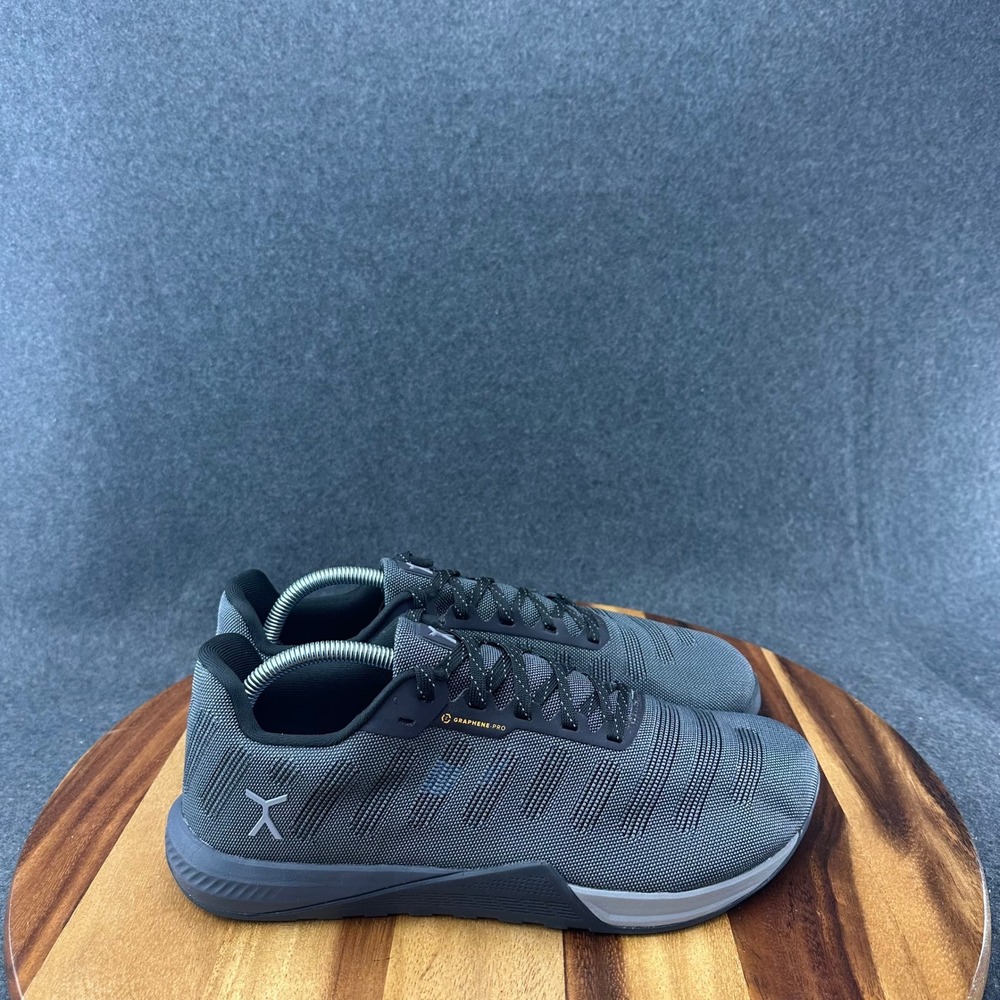 Flux Adapt Graphene Pro XT Mens Sz 10 Black Gray Athletic Running Shoes Sneakers